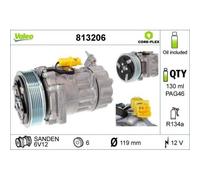 1x Compresseur, climatisation VALEO 813206 convient pour CITROËN FIAT PEUGEOT