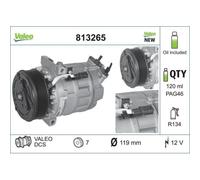 1x Compresseur, climatisation VALEO 813265 convient pour NISSAN RENAULT