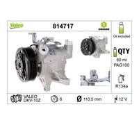 1x Compresseur, climatisation VALEO 814717 convient pour SUBARU