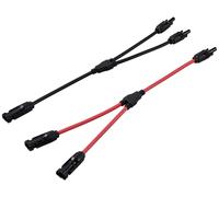 1x connecteur solaire parallèle mâle sur 2x femelle + femelle sur 2x mâle TC-12195656 noir, rouge TRU COMPONENTS Contenu: 2 pc(s)
