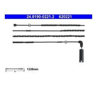 1x Contact d'avertissement, usure des plaquettes de frein ATE 24.8190-0221.2