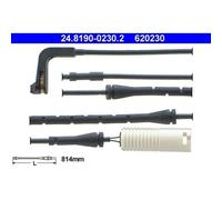 1x Contact d'avertissement, usure des plaquettes de frein ATE 24.8190-0230.2