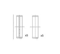 1x Coussinet de vilebrequin FAI AutoParts BM1028-STD convient pour