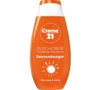 1x Crème 21 Crème de douche SONNENHUNGER Gel douche 250ml Parfum de chai latte et de miel avec des vitamines nourrissantes pour la peau Creme21