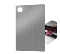 1x Cutting Boards For Kitchen | Chopping Board Kitchen Boards | Double Sided Stainless Steel Cutting Mats, Easy Cleaning Baking Board Cut Boarrds, Butcher Block Non-Slip For Meat, Veggies, Fruits