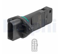 1x Débitmètre de masse d'air DELPHI AF10754-12B1 convient pour AUDI VW