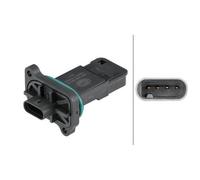 1x Débitmètre de masse d'air HELLA 8ET 358 095-461 convient pour BMW HITACHI