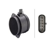 Hella Débitmètre de masse d'air 8ET 358 095-701 – 5 pôles, tubulure – Compatible BMW X5
