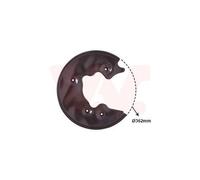 1x Déflecteur, disque de frein VAN WEZEL 0327373 convient pour AUDI