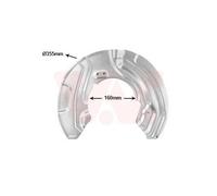 1x Déflecteur, disque de frein VAN WEZEL 0667372 convient pour BMW