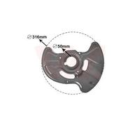 1x Déflecteur, disque de frein VAN WEZEL 3032371 convient pour MERCEDES-BENZ