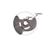 1x Déflecteur, disque de frein VAN WEZEL 3032372 convient pour MERCEDES-BENZ