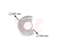 1x Déflecteur, disque de frein VAN WEZEL 3730371 convient pour OPEL