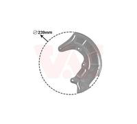 1x Déflecteur, disque de frein VAN WEZEL 5817371 convient pour AUDI VW