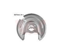 1x Déflecteur, disque de frein VAN WEZEL 7624374 convient pour SKODA