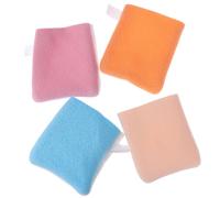 1x Démaquillant Gant De Nettoyage Réutilisable Microfibre Visage Éponge Visage Serviette 4 Couleurs Aléatoire