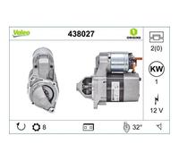1x Démarreur VALEO 438027 convient pour MERCEDES-BENZ RENAULT