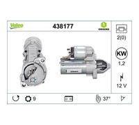 1x Démarreur VALEO 438177 convient pour BMW