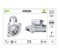 1x Démarreur VALEO 438302 convient pour FORD VOLVO