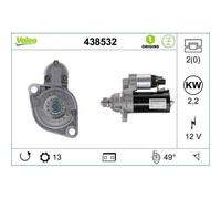 1x Démarreur VALEO 438532 convient pour MAN VW