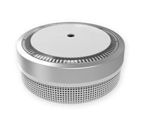 1x Détecteurs de fumée Nemaxx M1-Mini - sensibles, détecteurs de fumée photoélectrique - avec le type de batterie au lithium DC3V - DIN EN14604 & VdS - argent