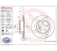 Disque de frein BREMBO 09.D112.11