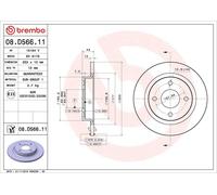 1X Disque de frein BREMBO 08.D566.11 pour FORD FIESTA VII (HJ, HF) 1 2020-2022
