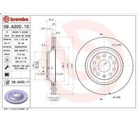 1X Disque de frein BREMBO 09.A200.11 pour AUDI A3 (8P1) 2 2006-2008