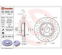 1X Disque de frein BREMBO 09.A532.2X pour KIA CEE'D (JD) 1 2015-2018
