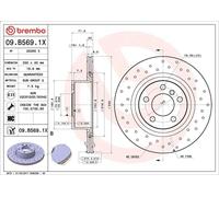 Disque de frein BREMBO XTRA LINE BREMBO 09.B569.1X, 1 pièce
