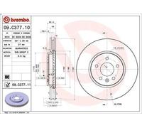 1X Disque de frein BREMBO 09.C377.11 pour OPEL ASTRA J GTC 2 2012-2015