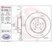 1X Disque de frein BREMBO 09.C929.11 pour RENAULT AUSTRAL 1.3 2022-