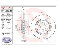 Brembo Disque de frein 09E23211 avant ventilé 1 pièce