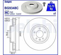 1X Disque de frein DELPHI BG9348C pour RANGE ROVER IV (L405) 3 2012-2016