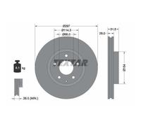 1x Disque de frein TEXTAR 92257405 convient pour HONGQI MAZDA
