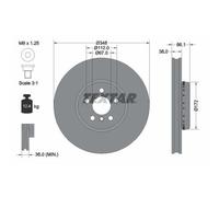 1x Disque de frein TEXTAR 92288825 convient pour TOYOTA BMW