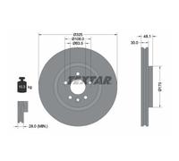 1x Disque de frein TEXTAR 92300505 convient pour LAND ROVER JAGUAR