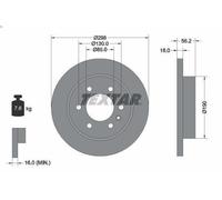 TEXTAR 92301003 Disque de frein