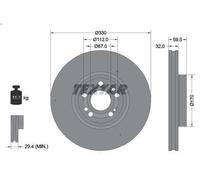 TEXTAR 92307105 Disque de frein