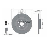 1x Disque de frein TEXTAR 92309703 convient pour VOLVO POLESTAR