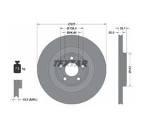 1x Disque de frein TEXTAR 92319905 convient pour JAGUAR