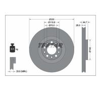 1x Disque de frein TEXTAR 92337905 convient pour ALFA ROMEO