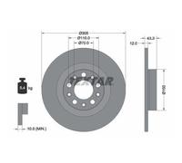 TEXTAR 92351003 Disque de frein