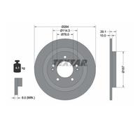Disque de frein TEXTAR 92352503