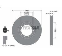 1X Disque de frein TEXTAR 93193500