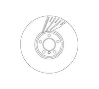 1x Disque de frein TRW DF6622S convient pour BMW