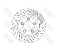 1x Disque de frein TRW DF6721S convient pour PORSCHE