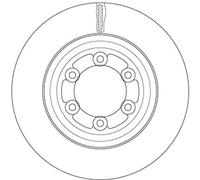 1X Disque de frein TRW DF6736S pour ISUZU D-MAX II (TFR, TFS) 1.9 2017-2022
