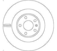 1X Disque de frein TRW DF6750S pour VW TOUAREG (CR7, RC8) 3 2018-2023