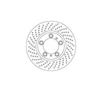 1x Disque de frein TRW DF6778S convient pour PORSCHE